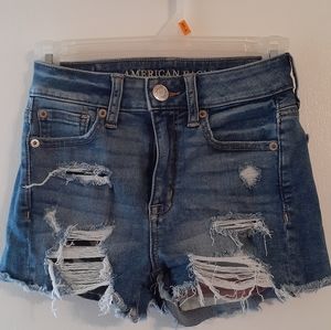 American Eagle Distressed Jean Shorts